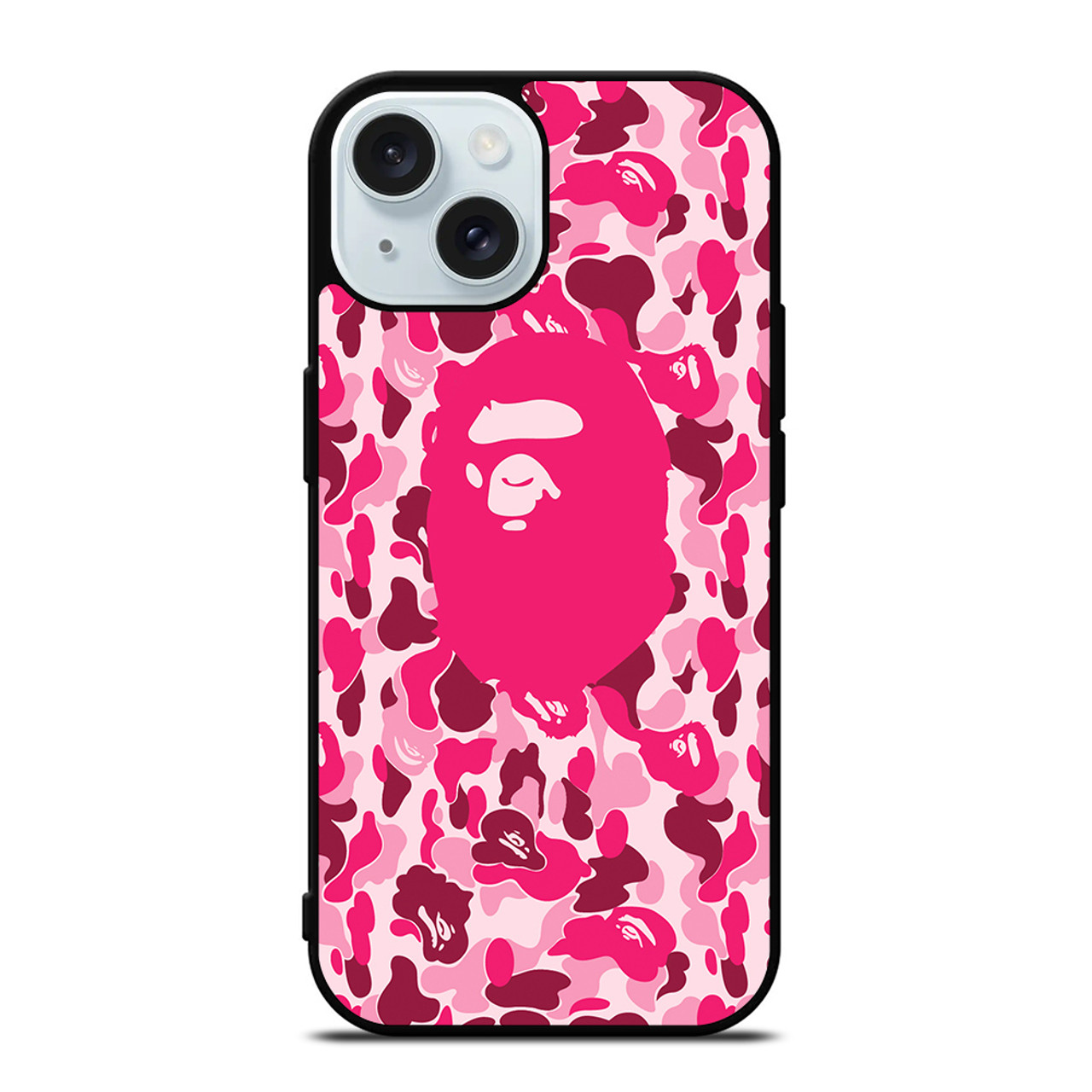 CAMO BAPE LOGO 4 iPhone 15 Case